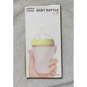 Comotomo Natural Feel Baby Bottle Green 250ml 8 Ounce